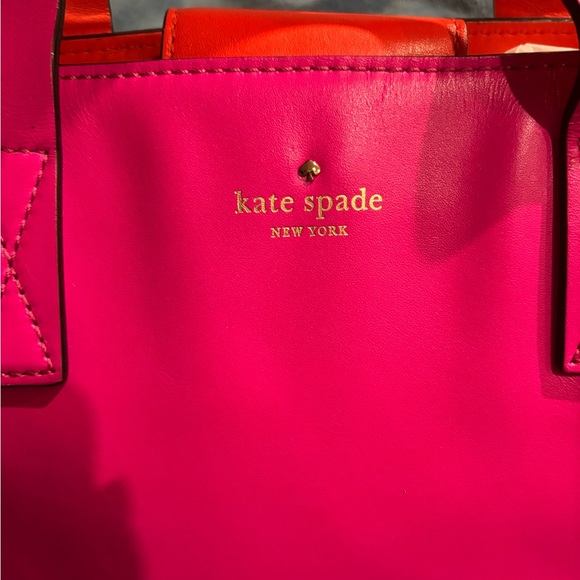 Kate Spade New York Hot Pink Leather Small Tote Bag - Picture 3 of 11
